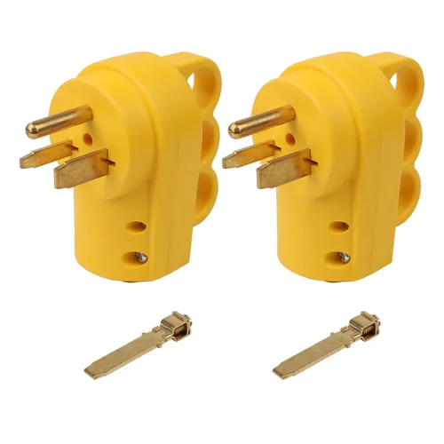 Miniatura 8 de Nema 6-30P/Nema 6-50P 30A/50A 250V Soldador Enchufe de alimentación rewirable, conectores de hoja recta Nema 6-30P con certificación ETL, enchufe