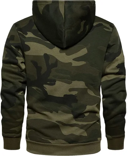 Miniatura 2 de LBL - Sudaderas con capucha para hombre, de mezcla suave, con forro polar, con bolsillo tipo canguro