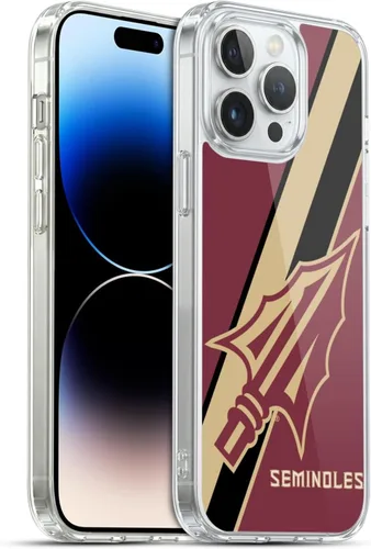 Miniatura 63 de Head Case Designs Funda de gel suave FSU Seminoles de la Universidad Estatal de Florida con licencia oficial compatible con Apple iPhone 13 Pro Max