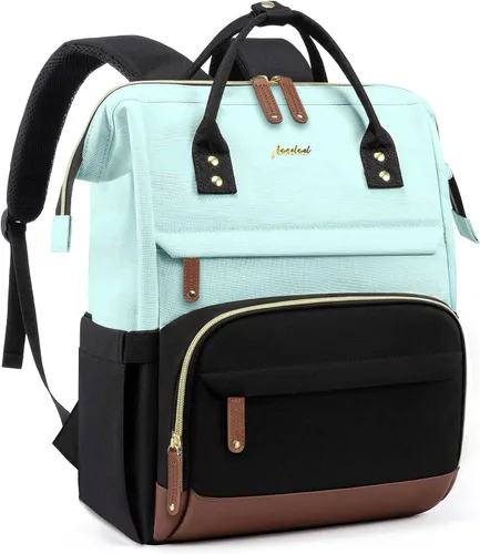 Miniatura 13 de Focdod - Mochila para mujer de 15.6 pulgadas: mochila para computadora portátil, bolsas de trabajo, mochilas con cargador USB, mochila escolar