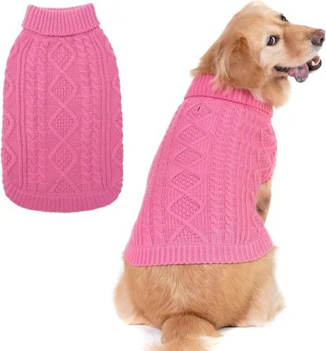 Miniatura 42 de BINGPET Suéter de Punto Térmico para Perros Pequeños, Medianos y Grandes, Abrigo de Invierno para Perros y Gatos, Conjuntos de Sudaderas Cálidas