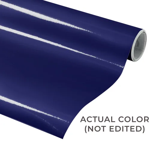 Miniatura 2 de VViViD DECO65 - Vinilo adhesivo permanente brillante azul oscuro, 11.8 pulgadas x 84 pulgadas (7 pies)