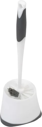 Clorox Escobilla para inodoro debajo del borde con organizador de almacenamiento de esquina, 16 x 5 x 5.5 pulgadas