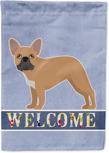 Miniatura 38 de Caroline's Treasures CK3647CHF - Bandera de bienvenida con diseño de bulldog francés, manga grande, para porche, para colgar en la pared, poliéster
