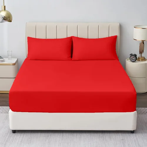 Miniatura 17 de Crown Collection Sábanas bajeras de 600 hilos, 100% algodón egipcio, 8 piezas, bolsillo profundo de 12 pulgadas con 16 fundas de almohada