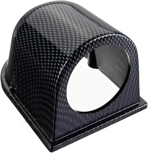 ESUPPORT Fibra de carbono 2 "2.047 in resistente universal de un agujero tablero tablero de coche auto motor medidor Pod Mount Holder