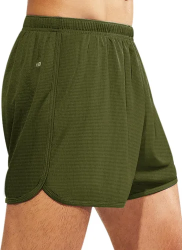 Miniatura 4 de MIER Men's 3''5'' Athletic Running Shorts with Liner Quick Dry Active Lightweight Gym Sports Workout Shorts for Men