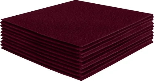 Miniatura 124 de FabricLA Hojas de fieltro acrílico para manualidades, cuadrados de fieltro precortados suaves de 4 x 4 pulgadas (3.9 in x 3.9 in), utiliza hojas