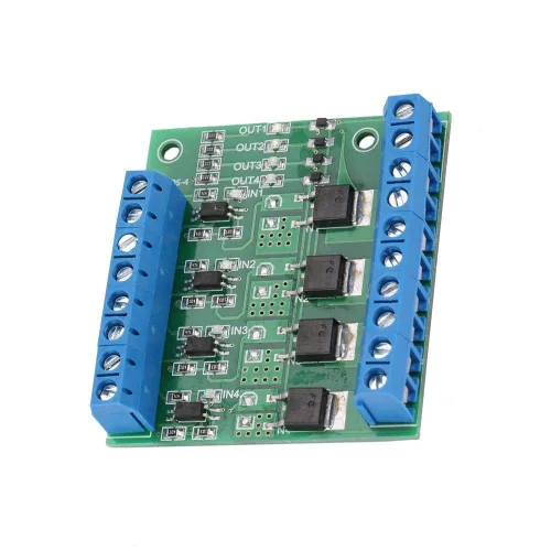Miniatura 9 de Hilitand 4-Channel MOSFET PWM 3-20V a 3.7-27VDC 10A Módulo Controlador PLC Amplificador