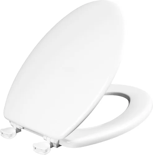 Miniatura 18 de Mayfair 44EC 000 asiento para retrete moldeado de madera con bisagras, fácil de limpiar y recambiar, 44ECA 000, 0 volts