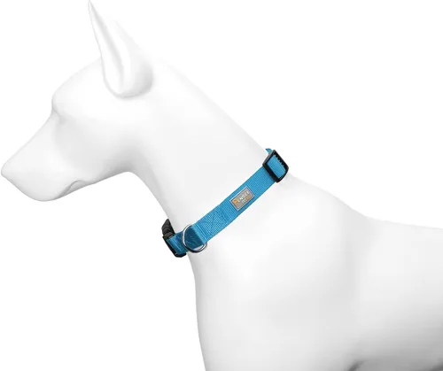 Miniatura 3 de Collar de perro básico azul claro con collar de nailon transpirable de liberación rápida para cachorros, perros pequeños, medianos y grandes