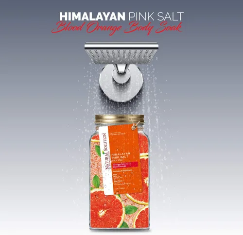 Miniatura 8 de Natural Solution Remojo corporal con sal rosa con naranja sanguina, 3 libras de alivio orgánico para articulaciones y músculos para relajación