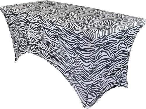 Miniatura 24 de YOUR CHAIR COVERS Mantel rectangular de elastano ajustable de 5 pies, color blanco, para decoración de bodas, eventos, patio, cubierta elástica