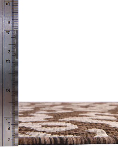 Miniatura 5 de Unique Loom Outdoor Safari Collection - Alfombra para exterior, diseño de leopardo (3 x 5 pies 3 pulgadas, Rectángulo, Marrón/Marrón claro)