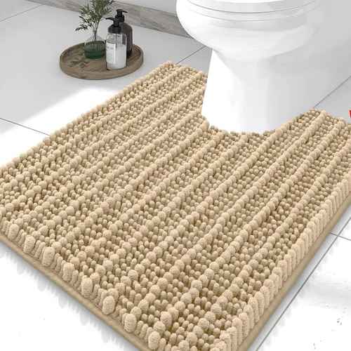 Miniatura 275 de Smiry Alfombras de Baño 24x16 pulgadas, Alfombras de Baño de Chenilla Extra Suaves y Absorbentes, Respaldo de Goma Antideslizante, Lavable a Máquina
