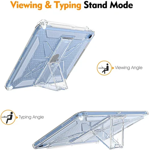 Miniatura 6 de Clear Stand Case for iPad Air 3 (Air 3rd Generation) 10.5 inch 2019 & iPad Pro 10.5 inch 2017 with Pencil Holder/Kickstand Soft TPU Back Silicone