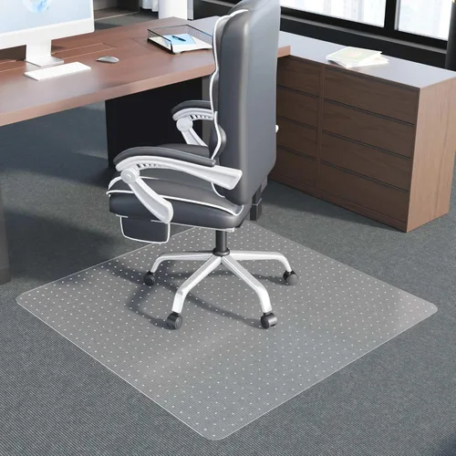 Miniatura 12 de Tapete para silla de oficina para alfombra, tapete grueso transparente para silla de escritorio para alfombras, tapetes de plástico para sillas