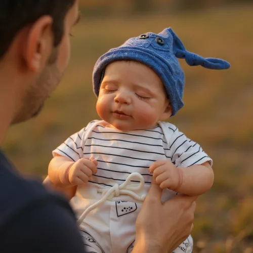 Miniatura 7 de WOOROY Muñecas Realistas de Bebé Reborn Niño - Muñecas de Bebé Recién Nacido de 18 Pulgadas con Cuerpo de Tela Suave Durmiendo Muñecas de Bebé