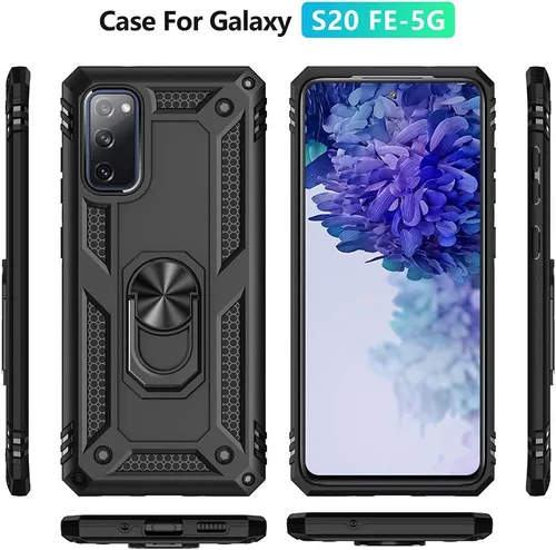Miniatura 9 de Funda de grado militar para Samsung Galaxy S20 FE Funda Galaxy S20 FE 5G Funda 360 metal giratorio anillo soporte soporte Armadura resistente a