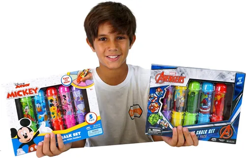 Miniatura 6 de JA-RU Marvel Avengers - Soporte para tiza jumbo (paquete de 1) – Tiza no tóxica para niños al aire libre – C-6904-1