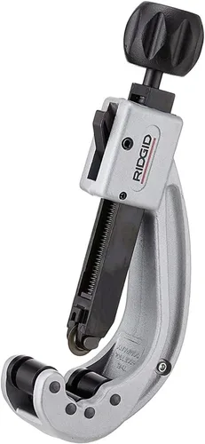 Miniatura 2 de RIDGID 31642 Modelo 152 Cortador de tubos de acción rápida (1/4 pulgadas a 2-5/8 pulgadas) + llave de tubo recta de aluminio RIDGID 31100 modelo 818
