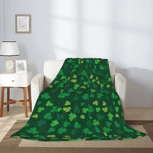 Miniatura 3 de Manta de lujo para el día de San Patricio, mullida, cálida y acogedora para sofá, cama y sala de estar, 40 x 30 pulgadas