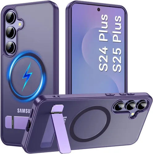 Miniatura 48 de Funda OWKEY Samsung Galaxy A13 5G, Funda Magnética para Teléfono con Soporte y Protector de Pantalla, Funda Protectora Antihuellas y a Prueba de A13