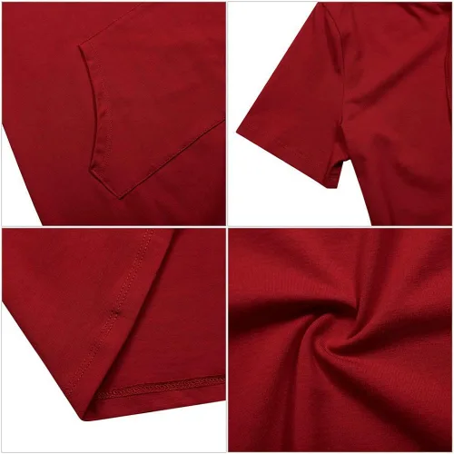 Miniatura 5 de Vestido MISSKY con capucha, bolsillos, estampado de rayas, hasta la rodilla, ajustado, informal, para mujer