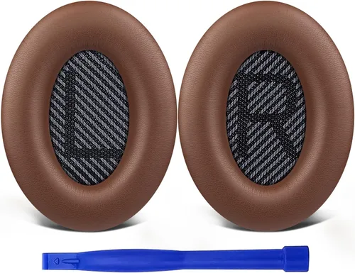 Miniatura 18 de SoloWIT Almohadillas de repuesto para auriculares Bose QuietComfort 35 (QC35) y Quiet Comfort 35 II (QC35 ii), almohadillas con cuero más suave