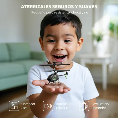 Miniatura 3 de SYMA Mini helicóptero RC S100 con estabilizador de giroscopio, retención de altitud, 3.5 canales, tiempo de vuelo de 5-7 minutos, helicóptero