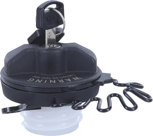 Miniatura 3 de MotoRad Tapa de combustible de bloqueo similar con llave regular, color negro