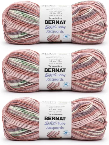 Miniatura 17 de Bernat Softee - Ovillo de lana para bebé, 5 onzas, calibre 3 ligero, color verde hierba