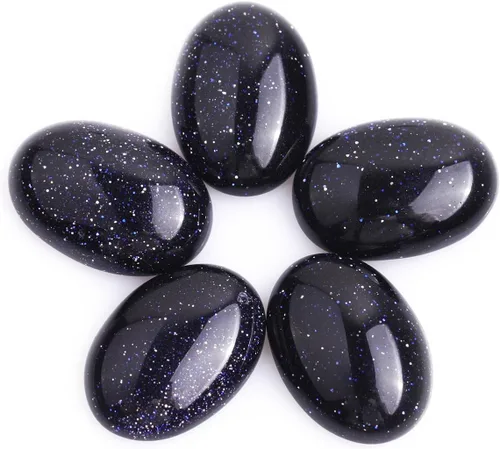 Miniatura 13 de GEM-Inside - Cuentas ovaladas sueltas de amatista, cabujón, cuentas naturales para joyería y anillos, colgantes, 0.236 x 0.315 pulgadas, 5