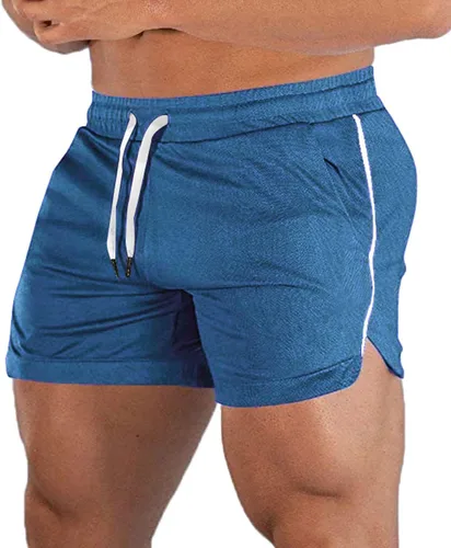 Miniatura 10 de EVERWORTH Pantalones cortos deportivos para hombre, pantalones cortos de entrenamiento para gimnasio, pantalones cortos casuales para correr