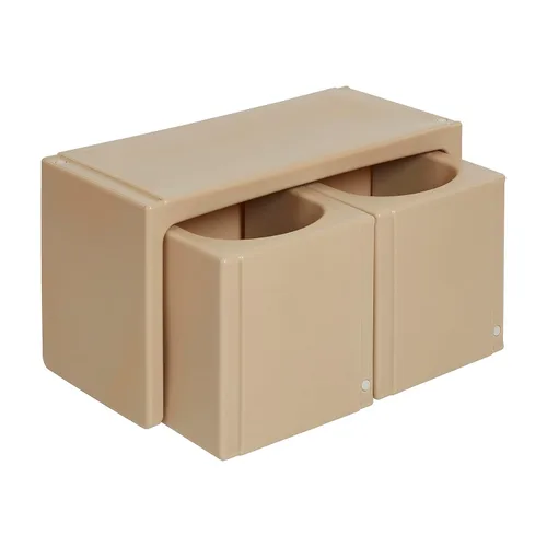 Miniatura 10 de ECR4Kids juego de mesa Tri-Me y sillas Cube, muebles multiusos, arena, 3 piezas