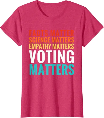 Miniatura 11 de Facts Matter Science Matters Voting Matters - Camiseta demócrata liberal, Negro, S