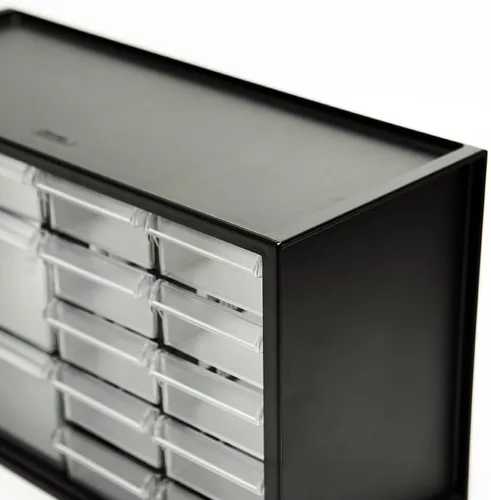 Miniatura 3 de livinbox Organizador de almacenamiento de escritorio con 13 cajones, piezas de hardware de arte y gabinete de almacenamiento de manicura