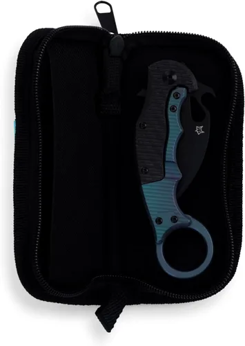Miniatura 4 de Fox Knives Brighten Ed Karambit BB-599TICV - Cuchillo plegable de fibra de carbono y titanio