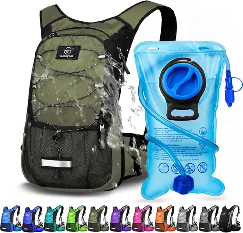 Miniatura 17 de Mothybot Mochila de Hidratación Aislada con Vejiga de Agua de 3L Libre de BPA a Prueba de Fugas, Mochila de Senderismo Ligera de Gran Almacenamiento