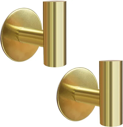 Miniatura 10 de Ganchos de pared adhesivos negros mate, paquete de 2 unidades, ganchos adhesivos resistentes para toallas de baño, puerta de cocina, gancho