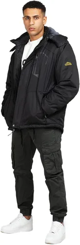 Miniatura 6 de CorBuyit Chaqueta de esquí con capucha para hombre, abrigo impermeable de nieve