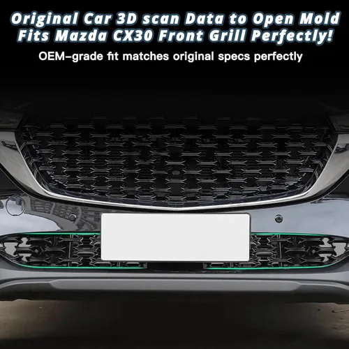 Miniatura 3 de (2 unidades/juegos) CX5 - Insertos de malla para parrilla frontal Mazda CX-5 KF Accesorios ABS Material Protector de rejilla frontal compatible