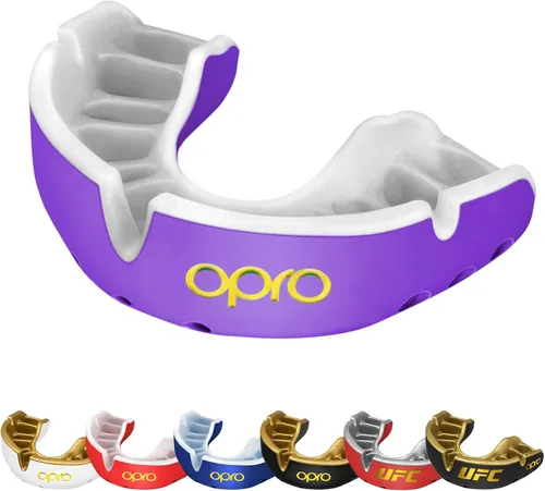 Miniatura 26 de OPRO Protector bucal Gold Level - Protector bucal moldeable con ajuste cómodo de primera calidad y protección multicapa para boxeo, artes marciales