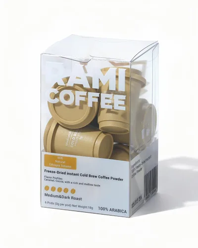 Miniatura 17 de Rami Coffee Café en polvo instantáneo liofilizado de café instantáneo, tostado medio 100% arábica, 6 paquetes individuales portátiles para el hogar