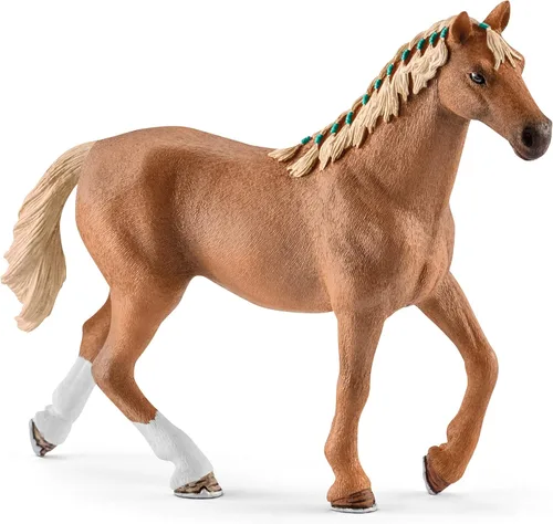 Miniatura 3 de Schleich Horse Club, juego de 4 piezas, juguetes de caballos para niñas y niños de 5 a 12 años de edad, pura sangre inglesa con manta