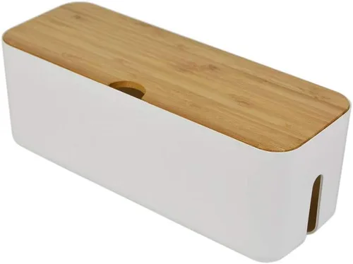 Miniatura 10 de Caja de organización de cables, organizador de rayas eléctricas, caja organizadora de cables, oculta y oculta las regletas de alimentación y cables