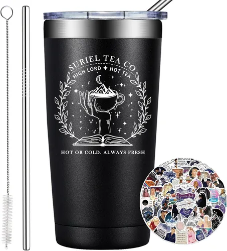 BIRGILT Suriel Tea Co Velaris Taza 20oz - Regalos de Mercancía Acotar para Lectores Amantes de los Libros Mujeres - Taza de A Court of Thorns and