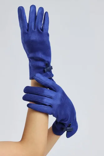 Miniatura 70 de Sahabowi Guantes de cuero para clima frío Manopla de lana cálida de invierno para mujeres