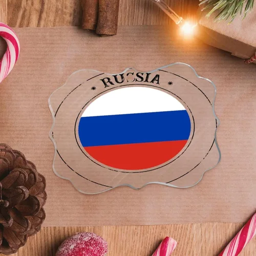 Miniatura 21 de Adorno de Navidad redondo de acrílico transparente de San Cristóbal y Nieves con la bandera nacional de San Cristóbal y Nieves, regalo de Navidad