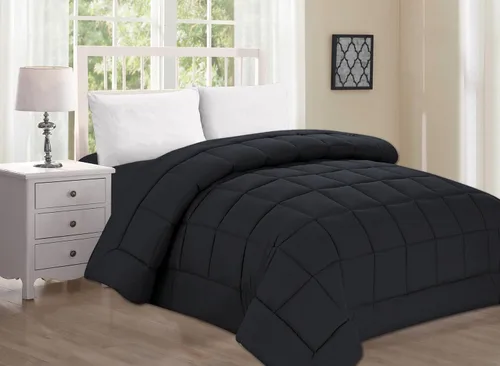 Miniatura 9 de Elegant Comfort Juego de edredón de lujo de 3 piezas, suavidad acogedora para todas las estaciones, juego de edredón ultra afelpado alternativo